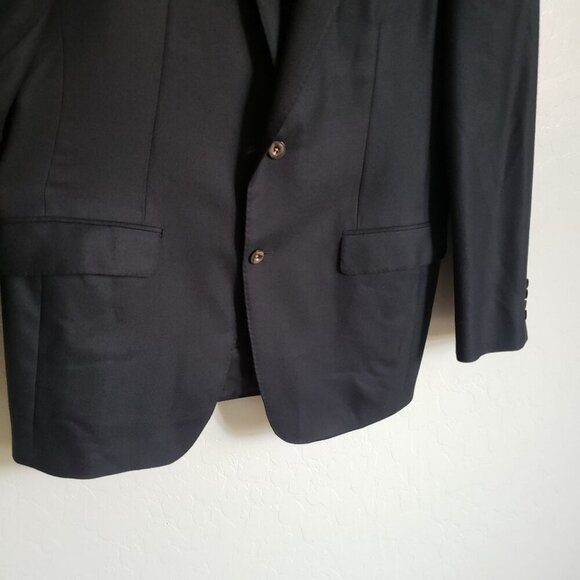 Samuelsohn 100% Cashmere Blazer Jacket Black Size Mens 42 Tall J.P.Tilford Italy - Picture 4 of 11